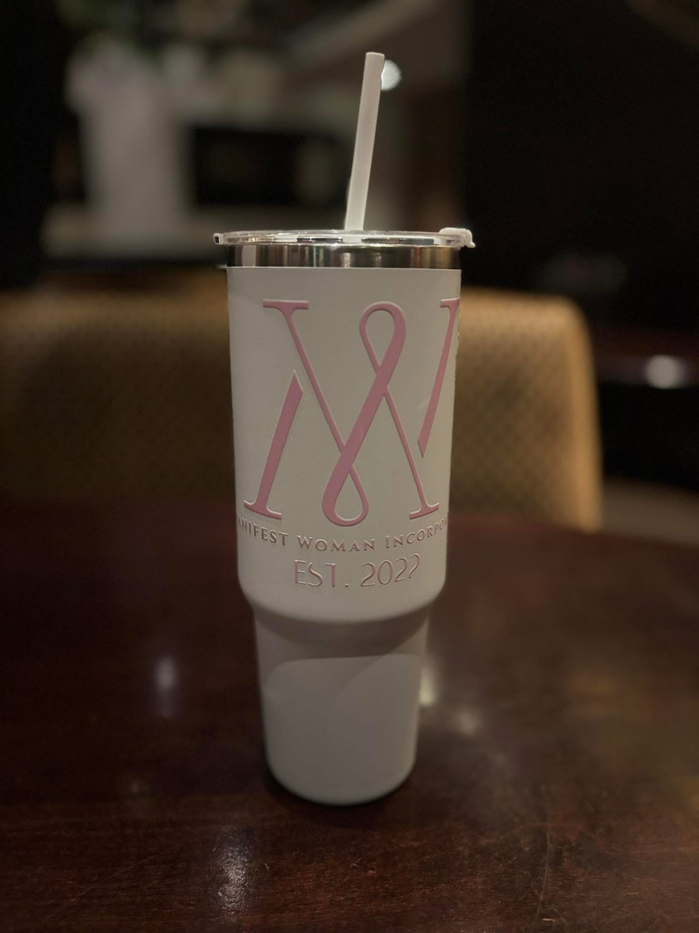 MANIFEST Woman 32oz Tumbler — Cream